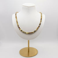 Beaded Garnet Necklace Set: Grade A Garnet Beads, Gold Filled, January Birthstone