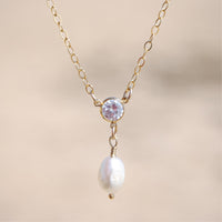 Baroque Pearl + Cubic Zirconia Layering Necklace