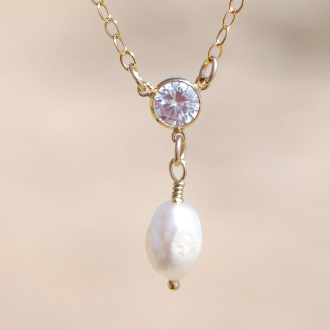 Baroque Pearl + Cubic Zirconia Layering Necklace