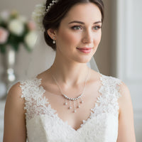 Silver Baroque Pearl Boho Statement Necklace