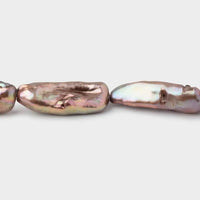 Mocha Brown Biwa Pearl Layering Necklace