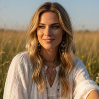 14k Gold Filled or Sterling Silver Pearl Chandelier Boho Style Earrings