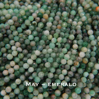 Personalized Birthstone Heart Chandelier Boho Style Necklace: 14k Gold Filled, 14k Rose Gold Filled or Sterling Silver