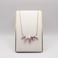 Rose Color Biwa Pearl Statement Necklace