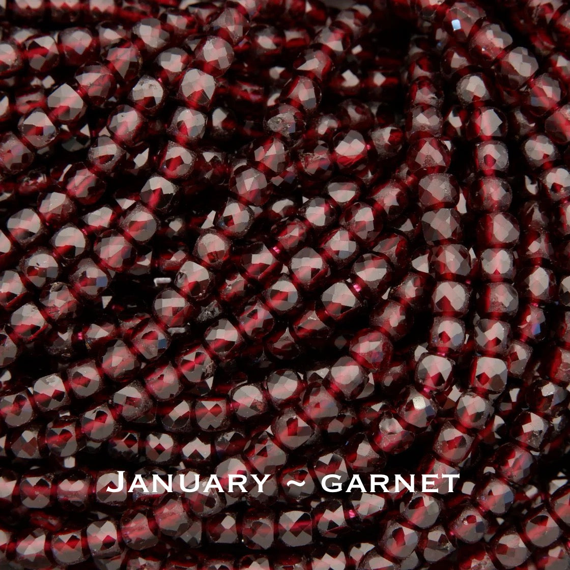 Personalized Birthstone Heart Chandelier Boho Style Necklace: 14k Gold Filled, 14k Rose Gold Filled or Sterling Silver