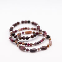 Tourmaline Bracelet Set: Sterling Silver, 14k Gold Filled