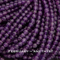 Personalized Birthstone Heart Chandelier Boho Style Necklace: 14k Gold Filled, 14k Rose Gold Filled or Sterling Silver