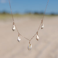 14k Rose Gold Filled Mermaid Seashell Necklace