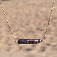 Mocha Brown Biwa Pearl Layering Necklace