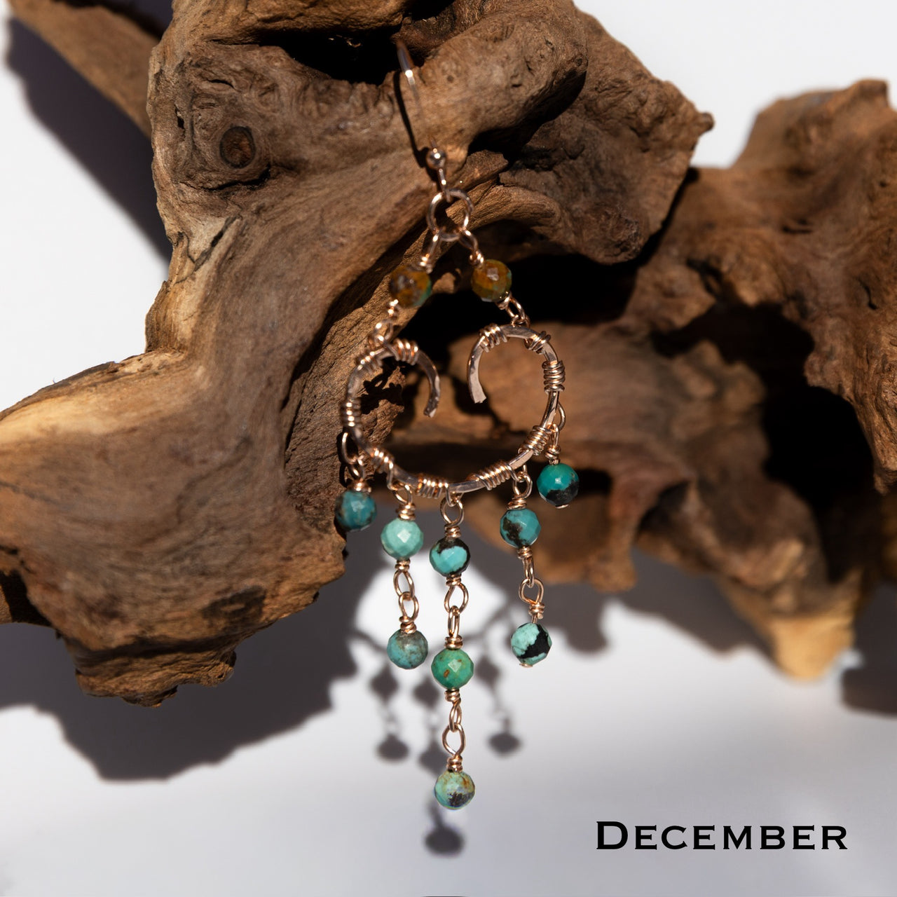 Personalized Birthstone Heart Chandelier Boho Style Earrings: 14k Gold Filled, 14k Rose Gold Filled or Sterling Silver