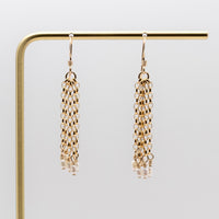 14kt Gold Filled Mini White Baroque Pearl Earrings