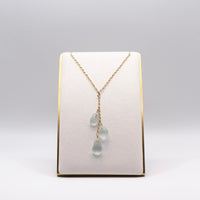 Aqua Blue Sea Glass Necklace