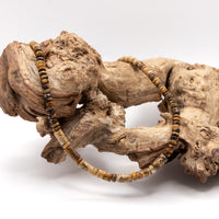 Tigers Eye and Brown Picture Jasper Necklace Set: Multicolor Beads, Gold Filled, Earth Tones